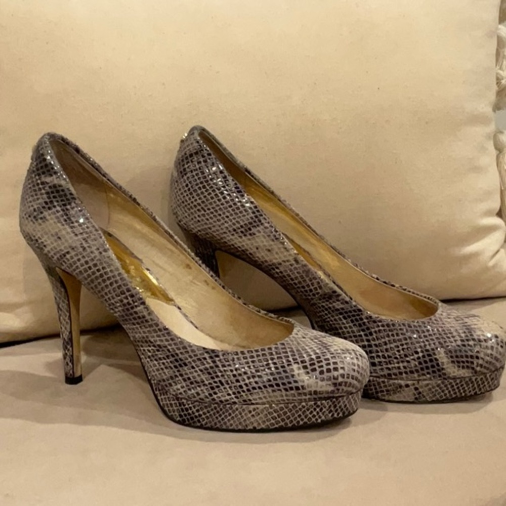 Michael Kors Gray Snakeskin Women's Pumps